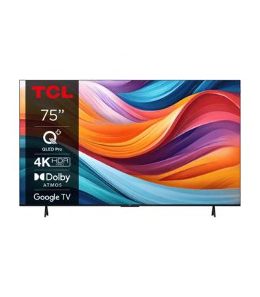 TCL T7B 75T7B Televisor 190,5 cm (75") 4K Ultra HD Smart TV Wifi Titanio 450 cd / m²