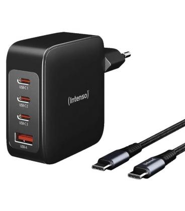 Intenso | kit cargador gan w140a3c + cable usb-c