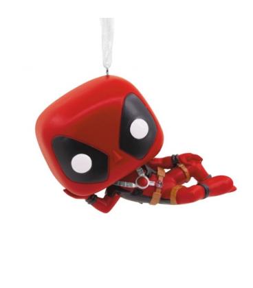 Adorno de navidad funko marvel deadpool figura de resina