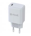 Cargador de pared muvit for change mcacc0012/ 1xusb tipo-c/ 20w