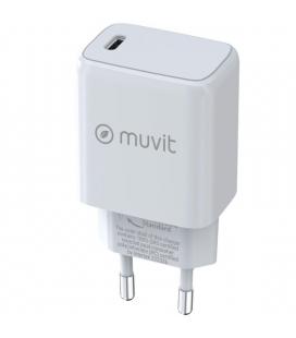 Cargador de pared muvit for change mcacc0038/ 1xusb tipo-c/ 25w