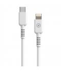 Cable usb 2.0 tipo-c lightning muvit for change mcusc0006/ usb tipo-c macho - lightning/ hasta 27w/ 1.2m/ blanco