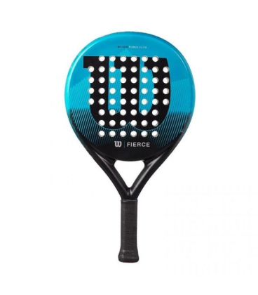 Pala de pádel wilson fierce elite 2/ azul y negro