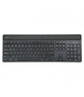 Teclado inalambrico targus akb868es ecosmart solar keyboard antimicrobiano bluetooth full size usb - c negro