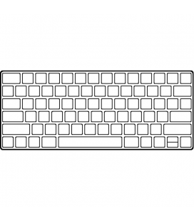 Teclado inalámbrico apple magic keyboard/ usb tipo-c/ plata