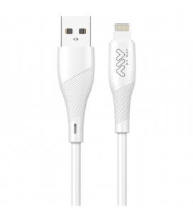 Cable usb 2.0 lightning myway mwusc0021/ usb macho - lightning macho/ 1m/ blanco