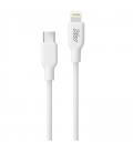 Cable usb 2.0 tipo-c lightning myway mwusc0023/ usb tipo-c macho - lightning macho/ 1m/ blanco