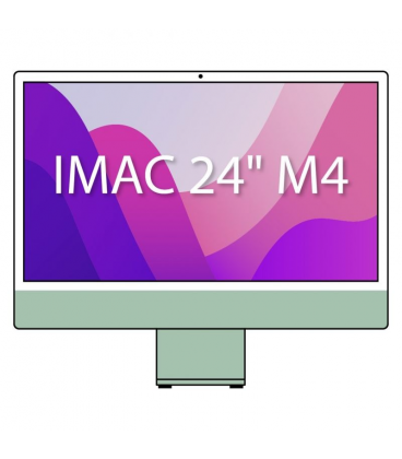 Apple imac 24' retina 4,5k / m4 8-core cpu/ 16gb/ 256gb ssd/ 8-core gpu/ verde