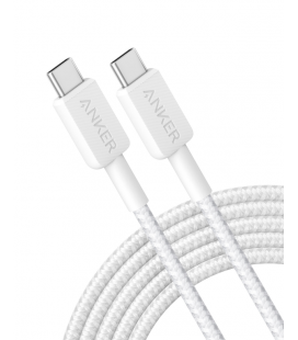 CABLE ANKER 322 USB-C TO USB-C CABLE NYLON 3M 60W WHITE