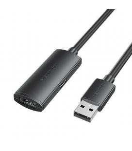 Cable alargador usb 2.0 vention cbkbj/ usb macho - usb hembra/ 480mbps/ 5m/ negro