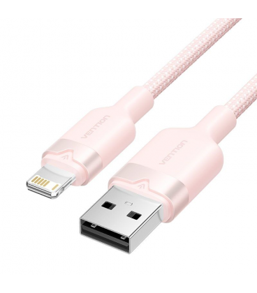 Cable usb lightning vention lanbh/ usb macho - lightning macho/ 480mbps/ 1m/ rosa