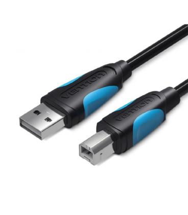 Cable usb 2.0 impresora vention vas-a16-b500/ usb tipo-b macho - usb macho/ 480mbps/ 5m/ negro