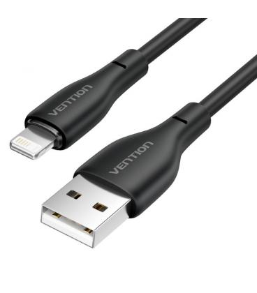 Cable usb 2.0 lightning vention h26bf/ lightning macho - usb macho/ 10w/ 480mbps/ 1m/ negro