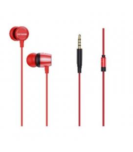 Auriculares intrauditivos aiwa estm-20rd/ con micrófono/ jack 3.5/ rojos