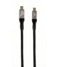 CABLE GEMBIRD USB 4 TIPO C DE PRIMERA CALIDAD, 40 GBPS, 240 W, 1,5 M