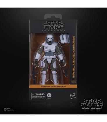 Figura hasbro star wars: the mandalorian the black series imperial armored commando