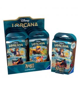 Juego de cartas disney lorcana tcg azurite sea starter decki nglés