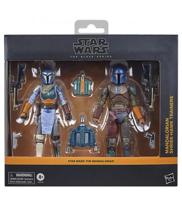 Set 2 figuras hasbro star wars the black series the mandalorian shriek - hawk trainers