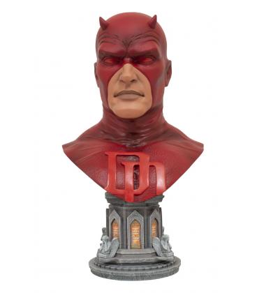 Busto de resina diamond select toys marvel legends daredevil 3d 1 - 2 scale 25 cm