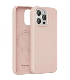 Funda silicona con magsafe vention kudp0-10/ compatible con iphone 13/ rosa