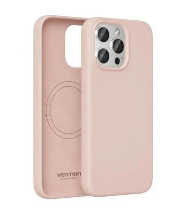 Funda silicona con magsafe vention kudp0-10/ compatible con iphone 13/ rosa