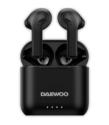 Auriculares bluetooth daewoo dw2020 con estuche de carga/ autonomía 5h/ negros