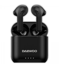 Auriculares bluetooth daewoo dw2020 con estuche de carga/ autonomía 5h/ negros