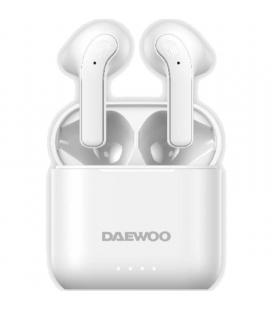 Auriculares bluetooth daewoo dw2021 con estuche de carga/ autonomía 5h/ blancos