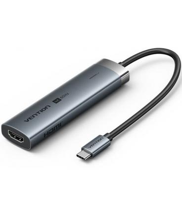 Docking usb tipo-c vention tgmhb/ 3xusb/ 1xhdmi/ 1xusb tipo-c pd