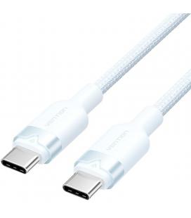 Cable usb 2.0 tipo-c 3a vention trdsh/ usb tipo-c macho - usb tipo-c macho/ hasta 60w/ 480mbps/ 2m/ azul