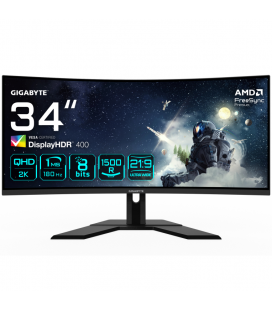 Monitor Gigabyte G34WQCP 34" LED VA UltraWide QHD 180Hz HDR 400 FreeSync