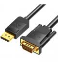 Cable conversor vention hblbi/ vga macho - displayport macho/ 3m/ negro