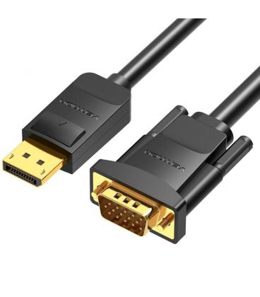 Cable conversor vention hblbj/ vga macho - displayport macho/ 5m/ negro