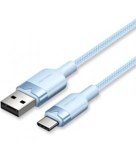 Cable usb 2.0 tipo-c vention ctnlf/ usb tipo-c macho - usb macho/ hasta 60w/ 480mbps/ 1m/ azul