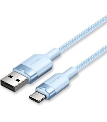 Cable usb 2.0 tipo-c vention ctnlh/ usb tipo-c macho - usb macho/ hasta 60w/ 480mbps/ 2m/ azul