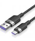 Cable usb 2.0 tipo-c vention ctobh/ usb tipo-c macho - usb macho/ hasta 100w/ 480mbps/ 2m/ negro