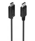 Cable Conversor Aisens A125-0891/ Displayport Macho - HDMI Macho/ 60cm/ Negro