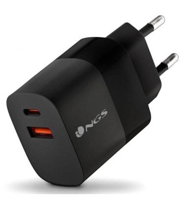 Cargador de pared ngs bud/ 1xusb tipo-c/ 1xusb/ 45w