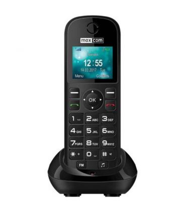 Teléfono inalámbrico maxcom mm35d/ negro