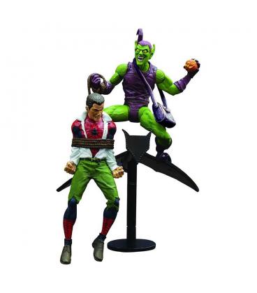 Figura diamond select toys marvel classic the amazing spider - man re - run green gobling vs spider - man 18cm