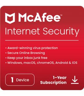 Antivirus mcafee internet security 1 dispositivo 1 año esd (descarga directa)