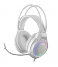 Auriculares gaming con micrófono mars gaming mh124w/ jack 3.5/ blancos