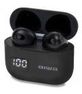 Auriculares bluetooth aiwa ebtw-100bk con estuche de carga/ autonomía 3h/ negros