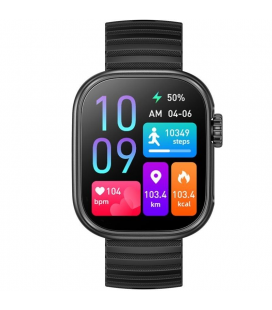 Smartwatch aiwa sw-a700/ notificaciones/ frecuencia cardíaca/ negro