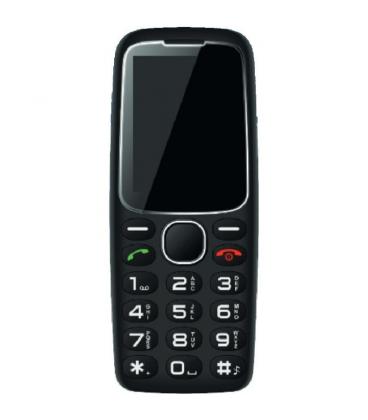 Teléfono móvil daewoo dw8001bk para personas mayores/ negro