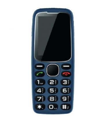 Teléfono móvil daewoo dw8001bl para personas mayores/ azul