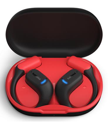 Auriculares Deportivos Bluetooth Philips TAA6709BK con estuche de carga/ Autonomía 7h/ Negros y Rojos