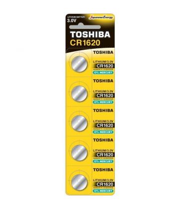 Pack de 5 pilas de botón toshiba cr1620/ 3v