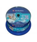 Verbatim CD-R AZO Wide Inkjet Printable no ID 700 MB 52x 50 pieza(s)