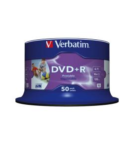 Verbatim DVD+R Wide Inkjet Printable No ID Brand 4,7 GB 50 pieza(s)